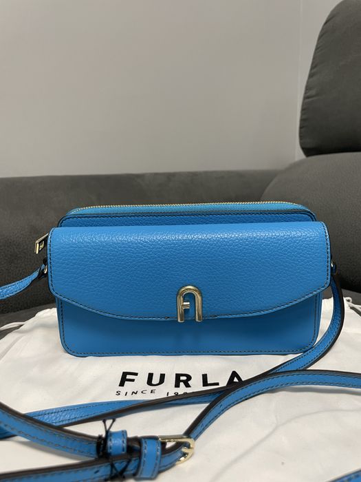 Furla Primula нова синя чанта