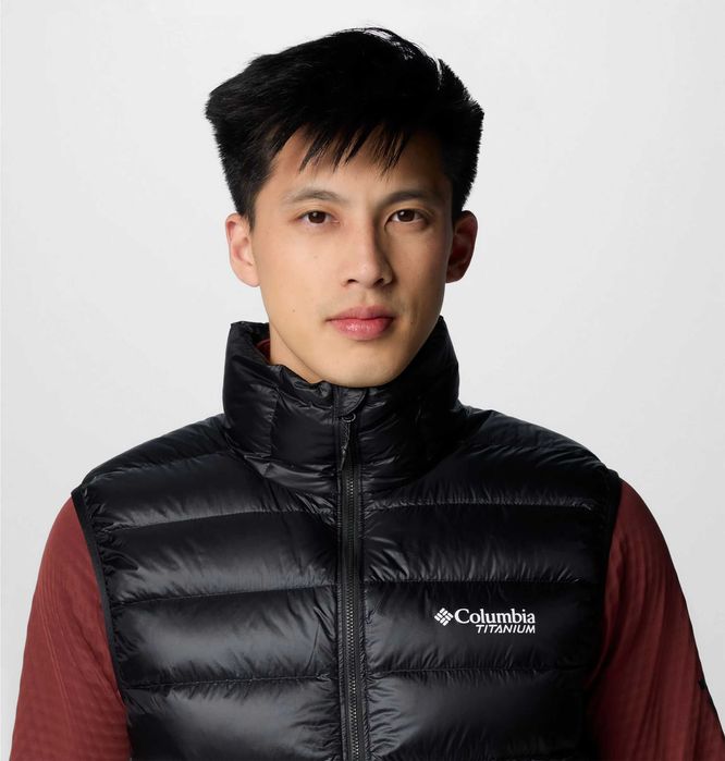 Мужской тёплый пуховый жилет Columbia Titanium Arctic Crest.