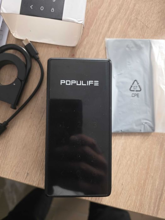 Cutie de chei inteligente Populife, cutie de chei exterioare securizată wireless, cutie de chei electronice Bluetooth și mai multe tipuri de coduri