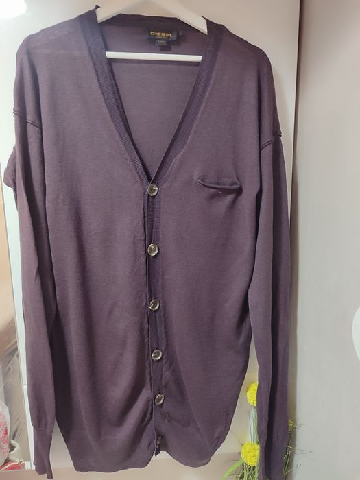 Уникална жилетка Diesel 63%Wool 27%Silk 10%Cotton