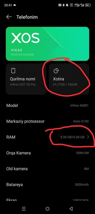 Infinix hot 50pro