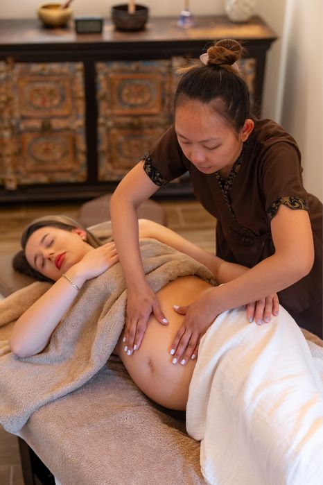 Masaj prenatal pentru gravide | Pat special | TREY SYS SPA Targoviște