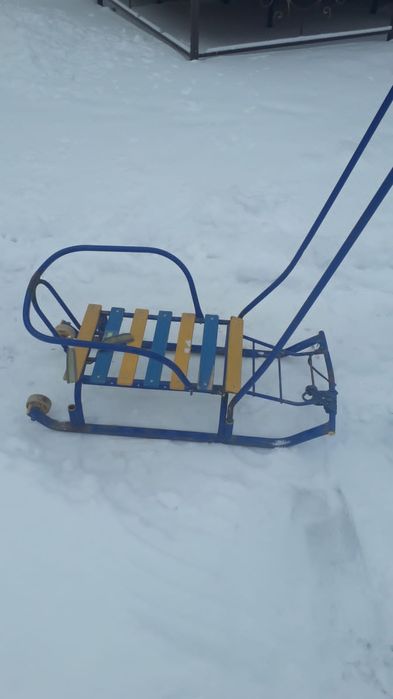 Санки б.у. с ручкой