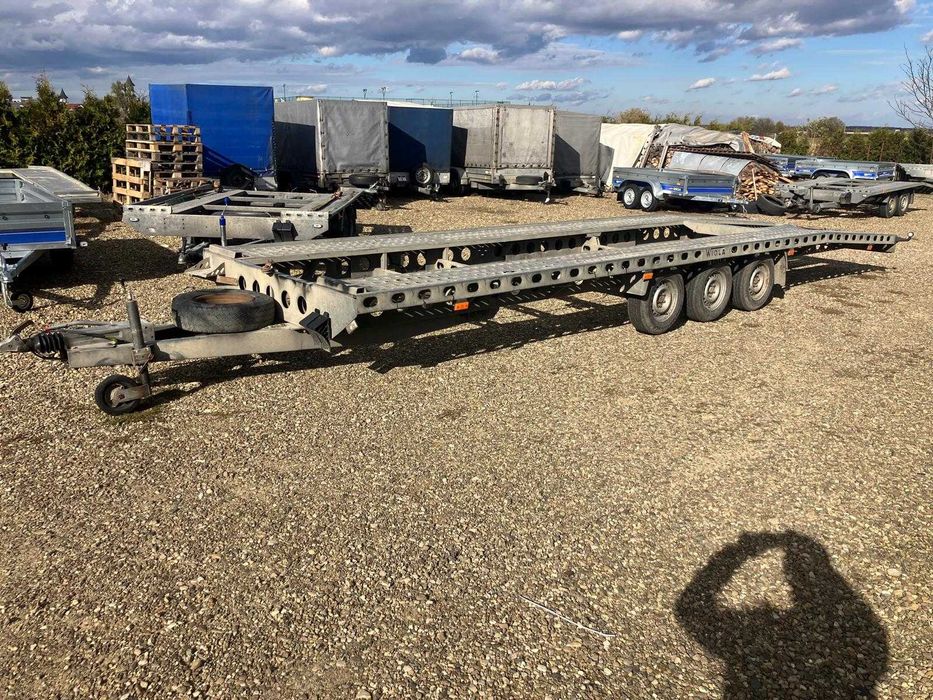 Platforma WIOLA Trailer 8m lung dublu 3 axe