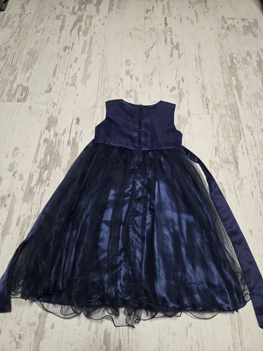 Детска рокля -  тъмно синя
