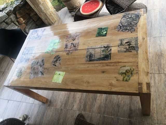 продавам масивна маса от ЕКЗОТИЧНО ТИКОВО ДЪРВО