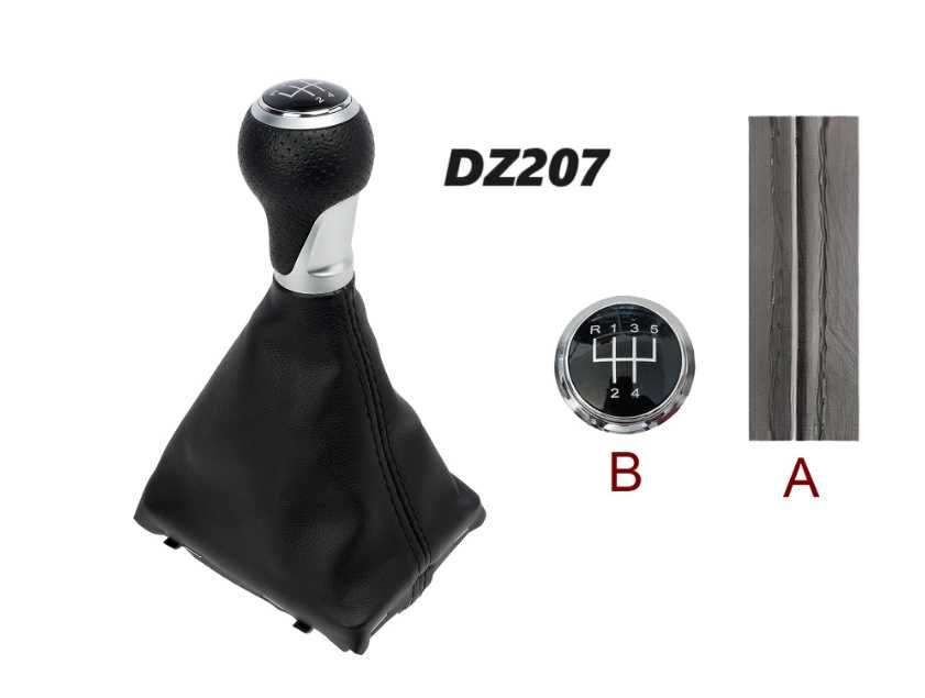 Скоростен лост с маншон Audi 5 ск A4 B8 08 15 VW Passat CC 09 10 нови