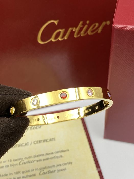 Brățară Cartier Love - unisex - 10 Diamonds 16 Gold 750 Full Box