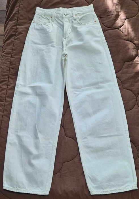 Бели дънки H&M - Baggy, Loose Fit