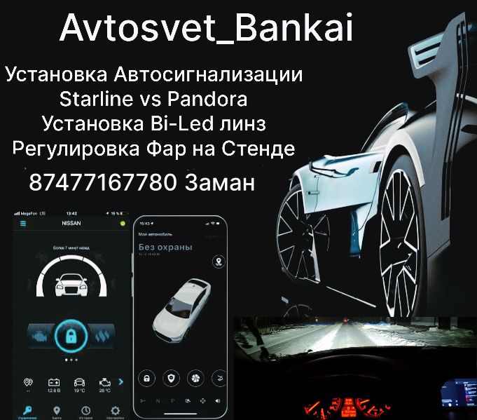 Установка Би Лед Bi-led линзы