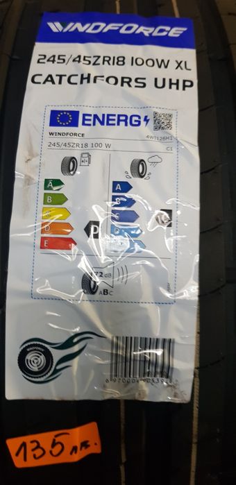 НОВИ ЛЕТНИ-18цола-245/45-1бр.-135лв."WINFORCE"с монтаж и баланс