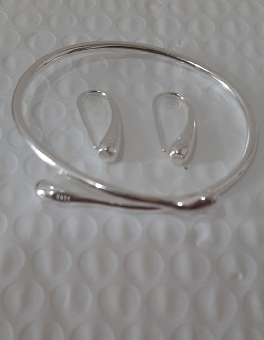 Set brățară cu cercei  925  Argint