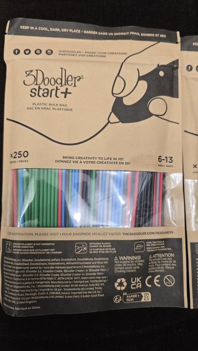 Set 250 filamente 3Doodler start+