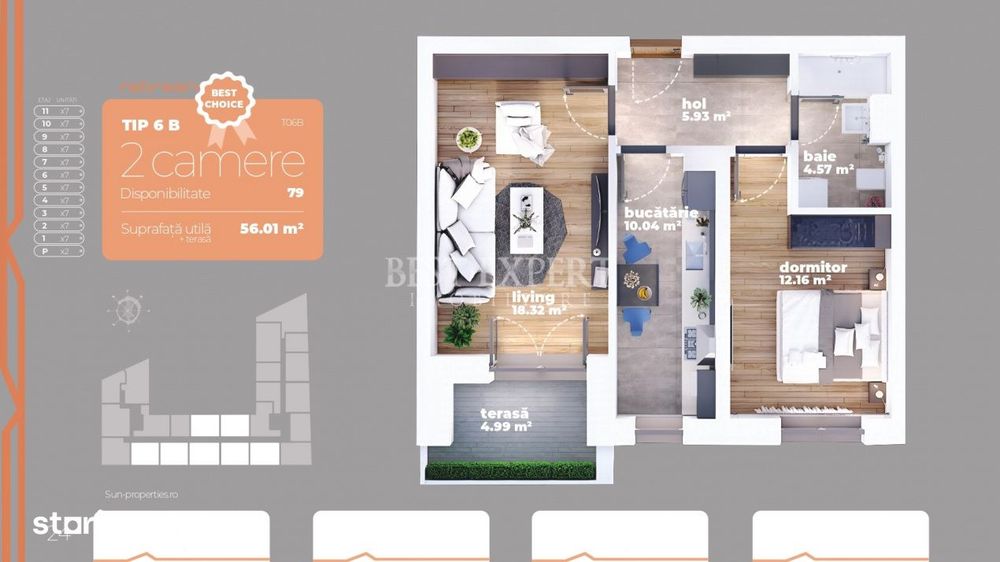 2 Camere Premium Sector 3 | Titan – Liviu Rebreanu — fotografia 3