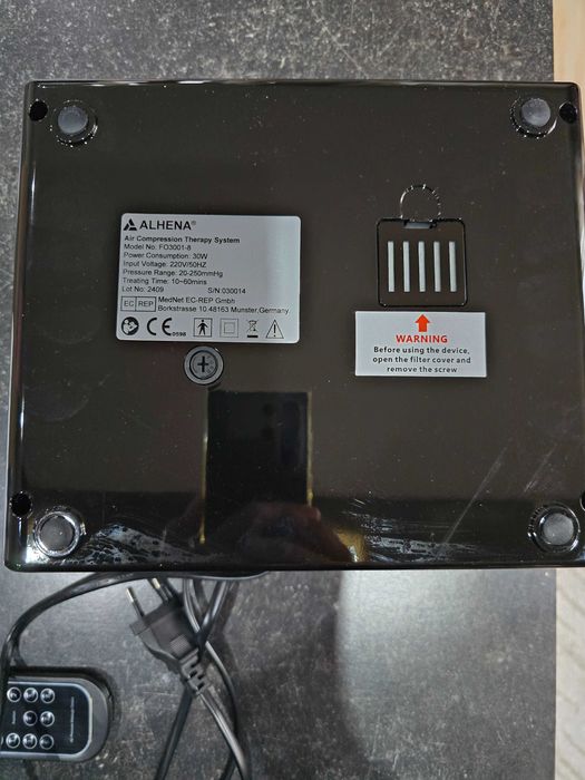 Апарат за пресотерапия, лимфен дренаж, за крака, 8 камери, 6 режима