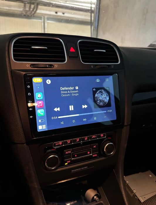 Navigatie android Golf 6 Waze YouTube GPS BT USB