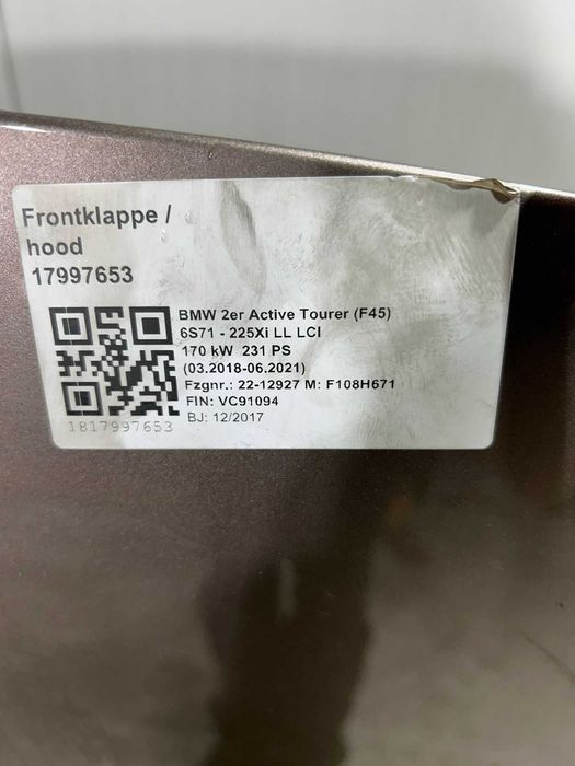 Capota F45 BMW anul 2018-2021