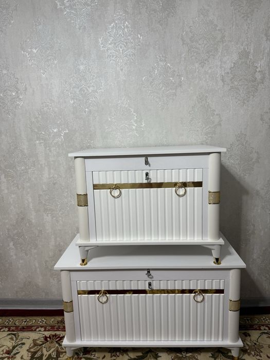 Сундки новые, белые 2 шт. Для дома