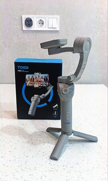 Стабилизатор для телефона TOKQI M01 3-Axis Gimbal (новый)