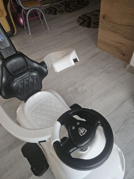 Masina de jucarie prntu plimbat copii unisex (alba)