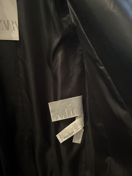 Sacou imitatie piele Zara, Nou, M