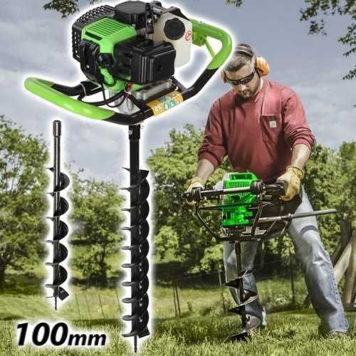 Бензинов Свредел ТАЙГА 52cc + Бургия (Свредло) 100мм