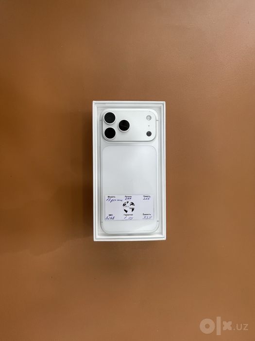 iPhone 17 pro max 256 naqd va muddatli toʻlovga