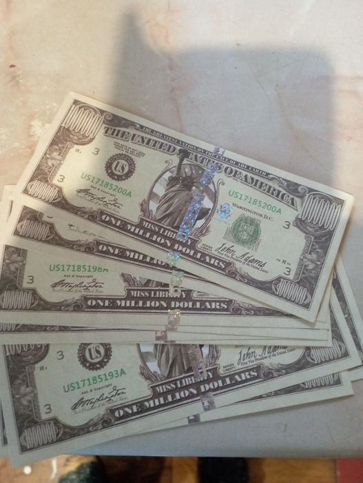 Банкнота 1 милион $