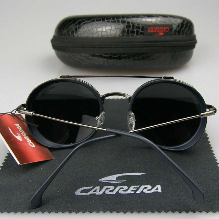 Слънчеви очила Carrera Унисекс , кръгли стъкла UV 400 Нови с калъф