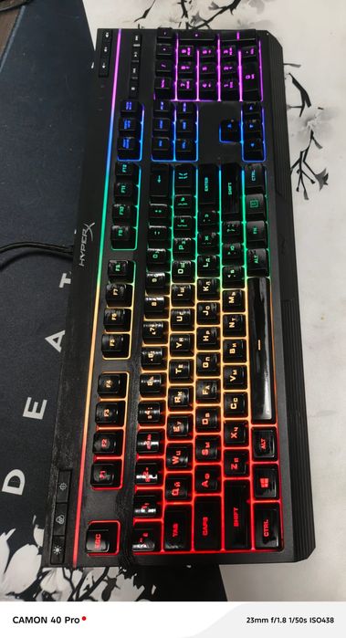 Клавиатура 100%  мембраная HyperX Alloy Core RGB