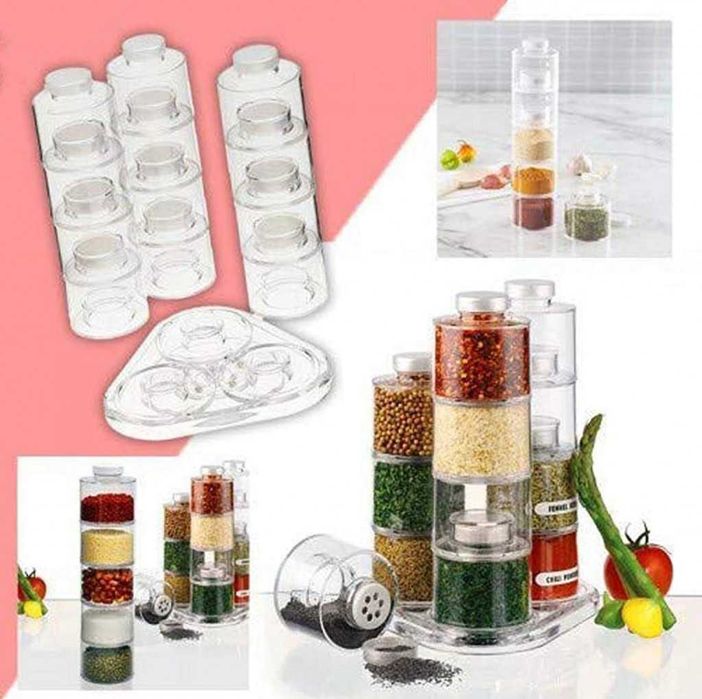 Въртящ се органайзер за подправки