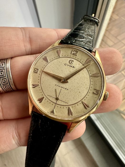 Ceas Cyma mecanic jumbo vintage