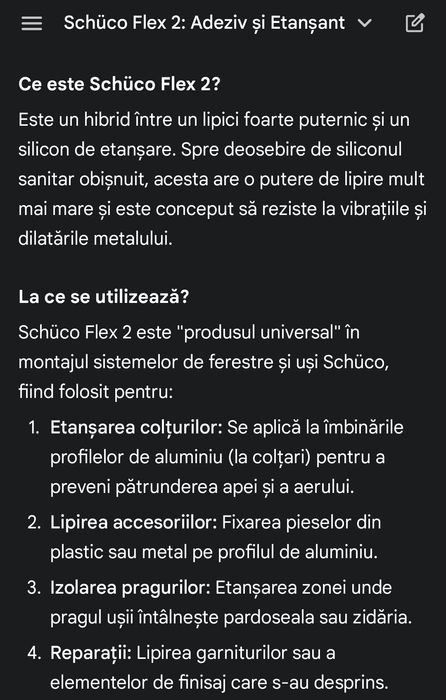 Adeziv sigilant izolator pentru ferestre aluminiu sau pvc