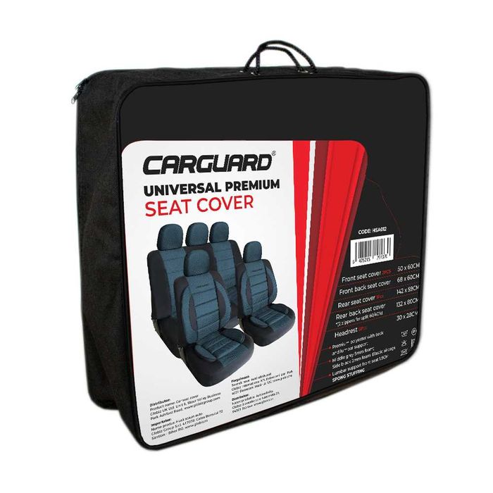 Huse Carguard premium cu burete si suport lombar pt scaune auto - Noi