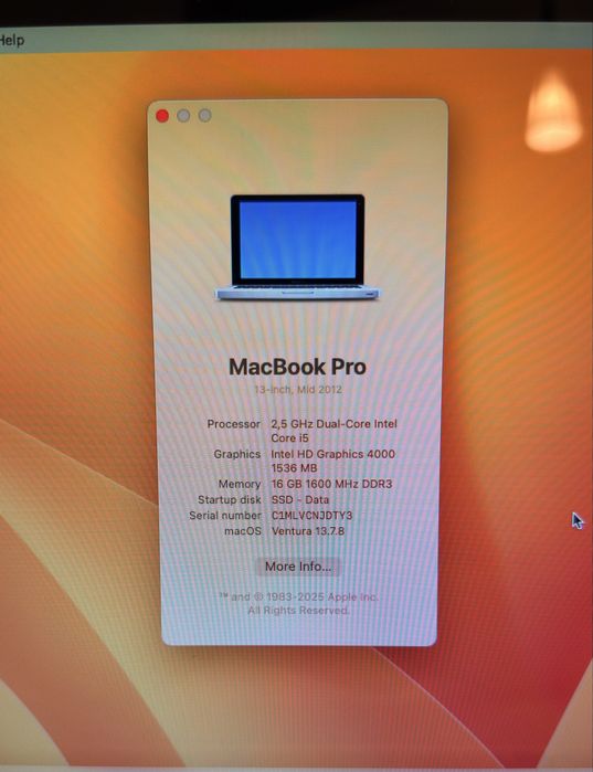 Laptop Apple Macbook PRO