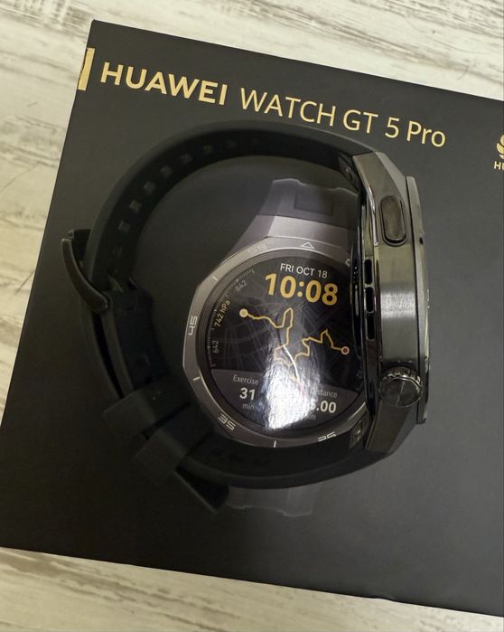 КАТО НОВ Huawei GT 5 Pro Black 24м. ГАРАНЦИЯ