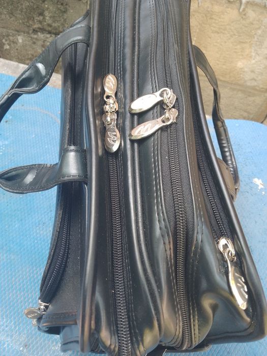 McKlein USA-кожена пътна чанта за лаптоп -органайзер