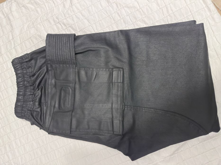 Rick Owens DRKSHDW Waxed Creatch Cargo Black
