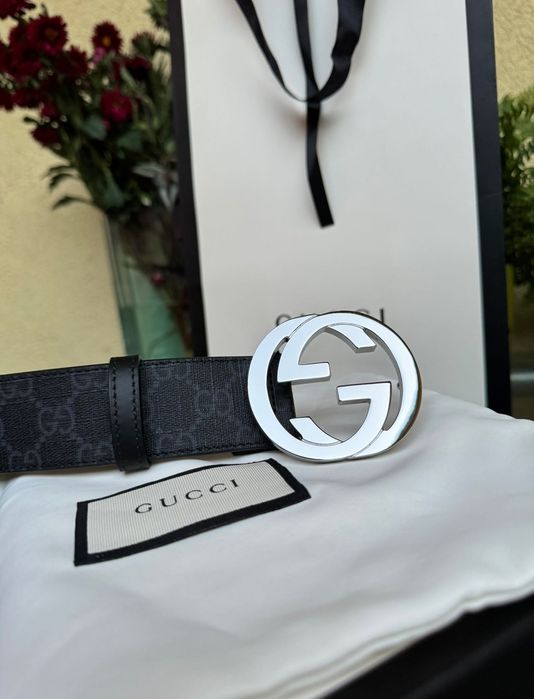 Curea originala Gucci Supreme belt with G buckle noua cu factura