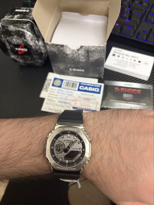 CASIO G-SHOCK GM-2100-1ADR (сталь)