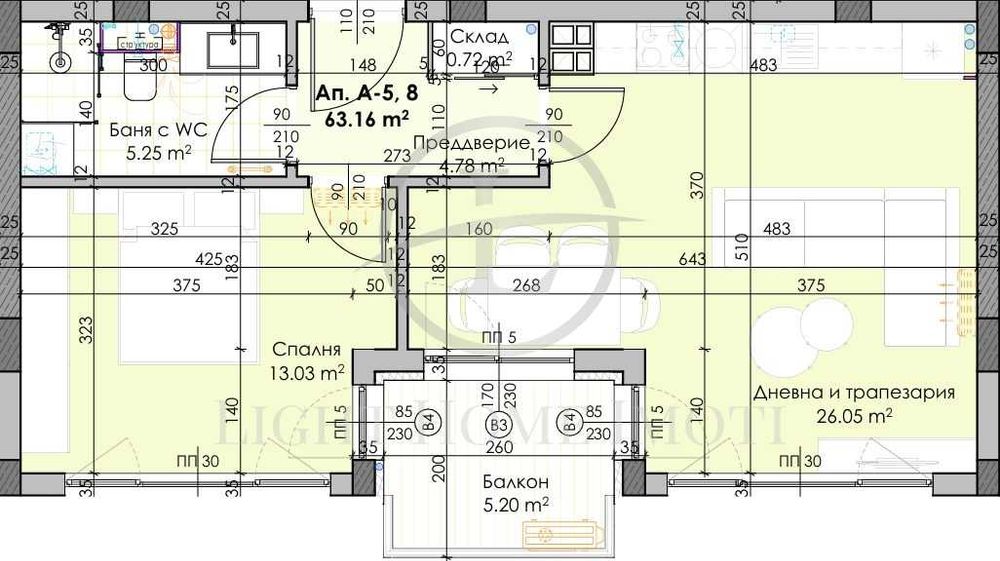 Реф. 4090 Двустаен Апартамент / Остромила