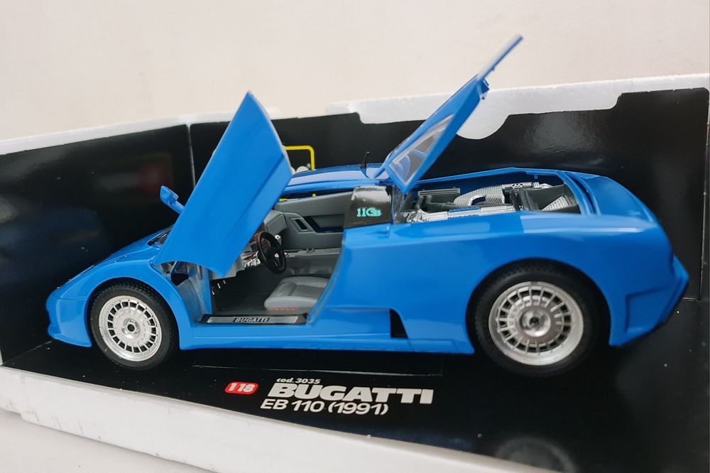 BUGATTI EB 110 /1991/PORSCHE 911 Bburago Italy 1.18 м.