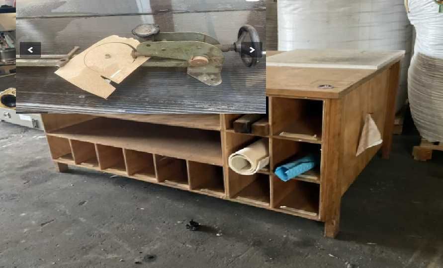 Masini de taiat garnituri si masa de croit solida 2,5x1,5 m