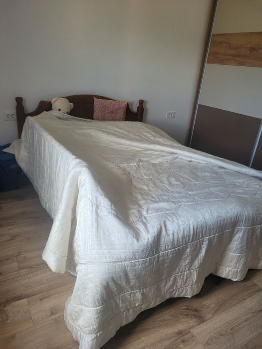 Cuvertură din lână naturală Merinos – moale, elegantă, culoarea untului – 260x260 cm