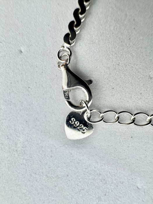 Сребърна гривна с мойсанит (Диамант) 0.5 карата