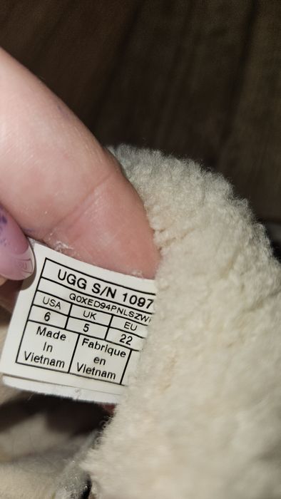 Ghete fete  UGG, piele, 22