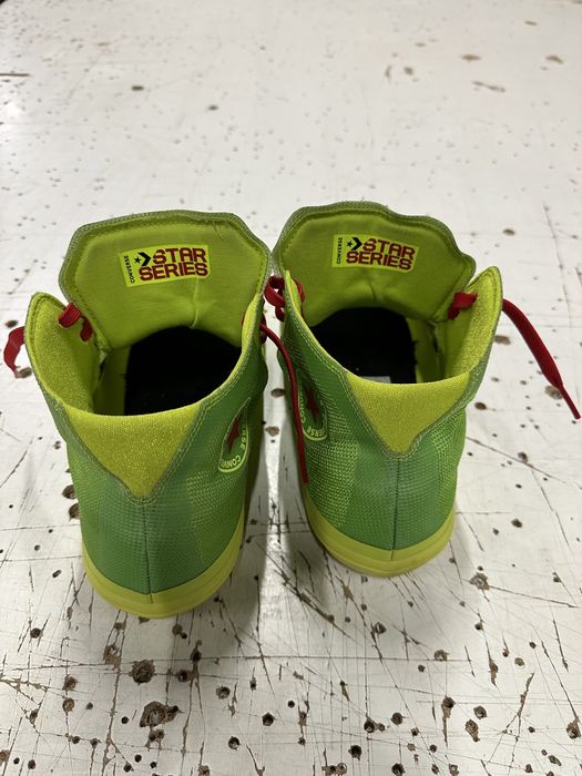 Converse All Star Pro BB Hi "Grinch" Lime Red Bold Volt Black