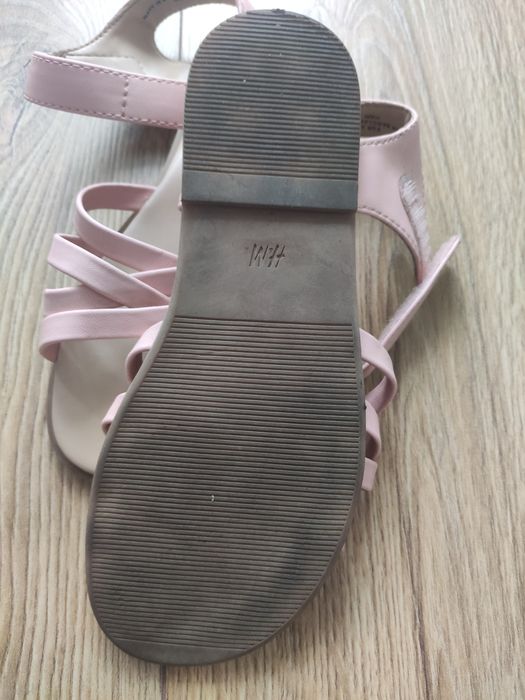 Sandale fetite, roz, piele sintetica, 33, H&M