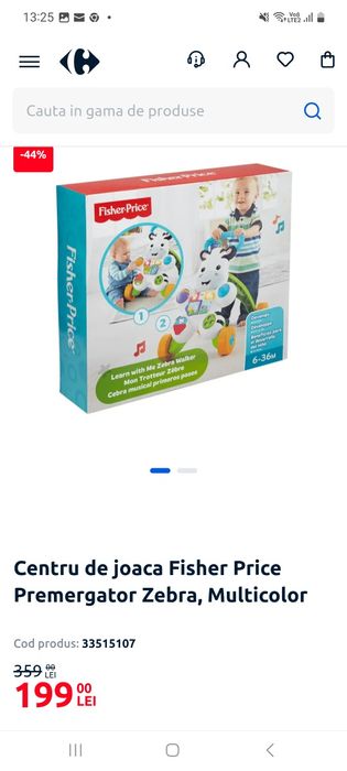 Vând premergător/antemergator Fisher Price cu activități