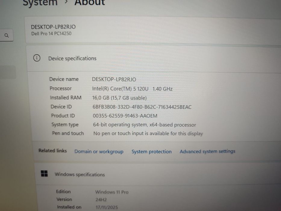 OFERTA Dell 14 PRO 16 GB RAM, 512SSD, I5